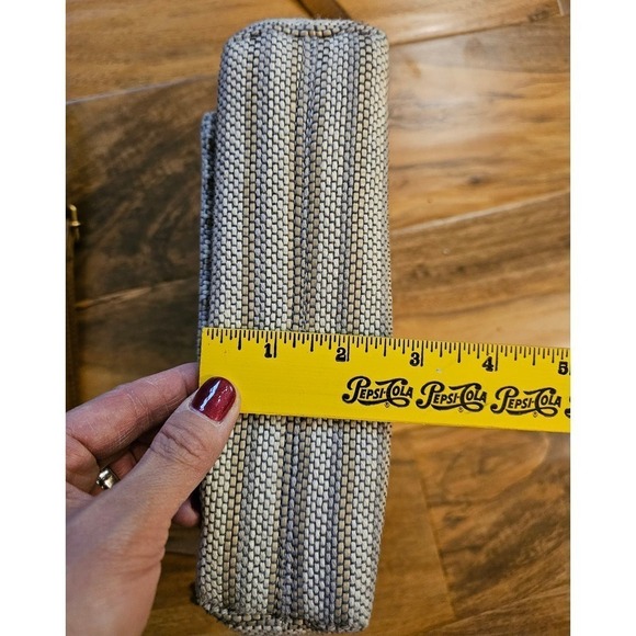 Fossil‎ Textile n Cowhide soft leather crossbody. Beige. Boho. Hippie. Romantic. - Picture 4 of 13